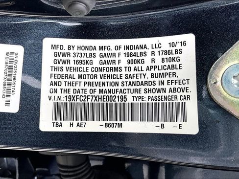 Used 2017 Honda Civic EX image 19