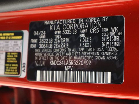 Used 2024 Kia EV6 Wind w/ Wind Technology Package RWD image 42