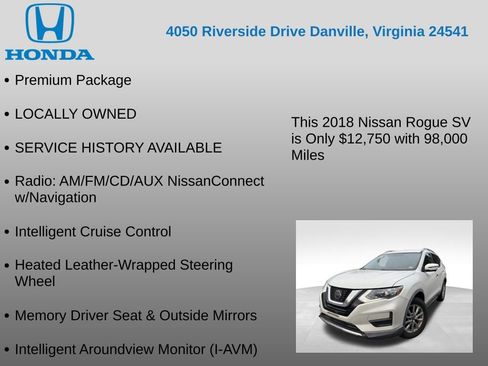 Used 2018 Nissan Rogue SV w/ Premium Package image 7