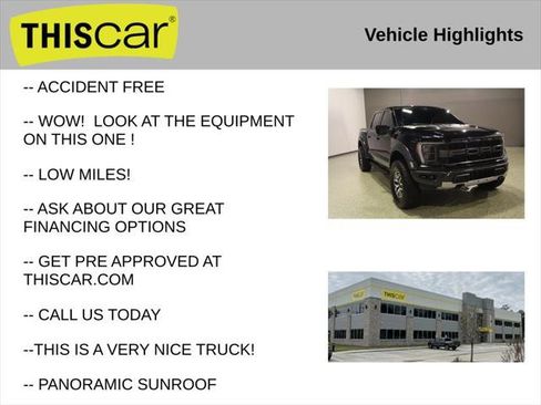 Used 2022 Ford F150 Raptor w/ Equipment Group 801A High image 9