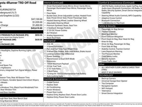 Used 2024 Toyota 4Runner TRD Off-Road Premium w/ Off Road Premium Plus Package image 40