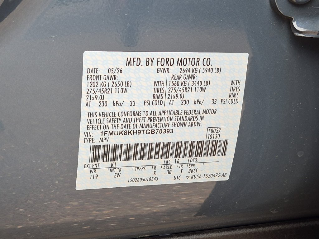 New 2026 Ford Explorer ST-Line w/ ST-Line Street Pack AWD/4WD image 28