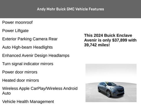 Used 2024 Buick Enclave Avenir w/ Avenir Technology Package image 20