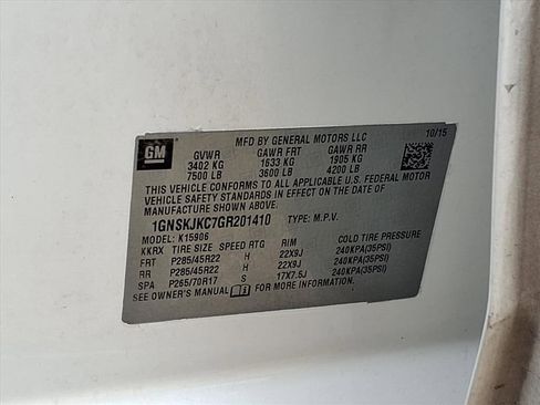 Used 2016 Chevrolet Suburban LTZ AWD/4WD image 14