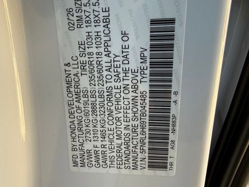New 2026 Honda Odyssey EX-L image 28