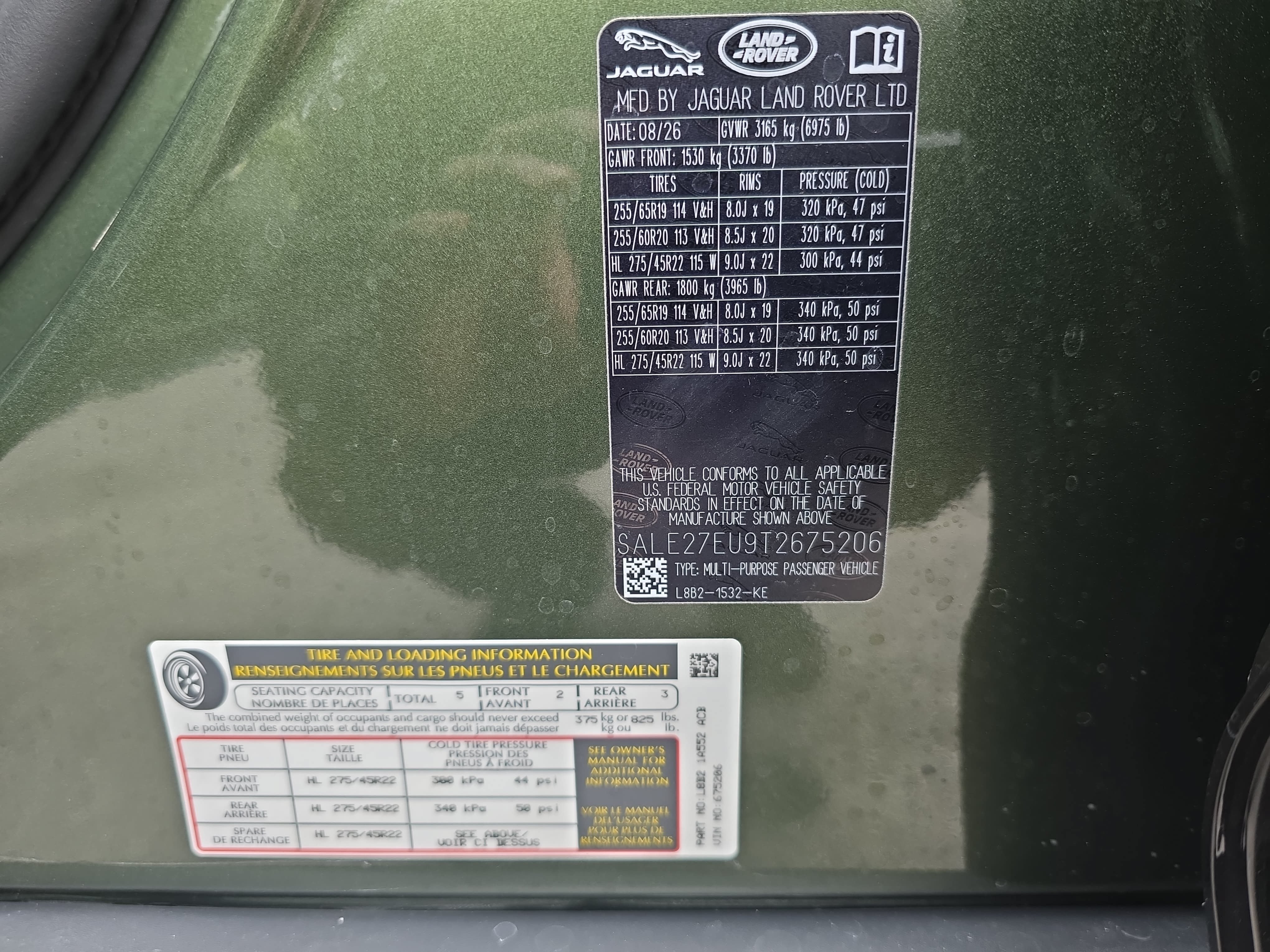 New 2026 Land Rover Defender 110 X-Dynamic SE AWD/4WD image 35