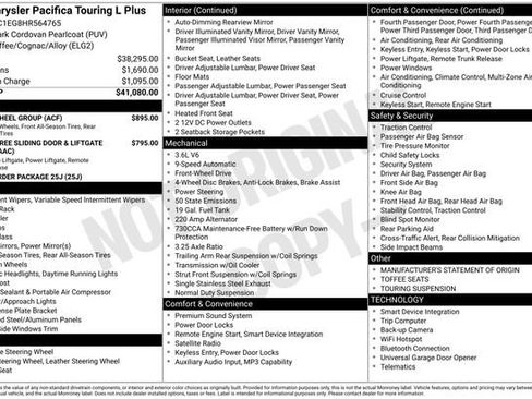 Used 2017 Chrysler Pacifica Touring-L Plus w/ Tire & Wheel Group image 29