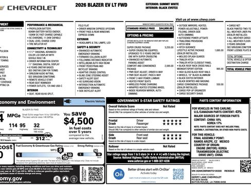 Used 2026 Chevrolet Blazer EV LT w/ Super Cruise Package FWD image 3