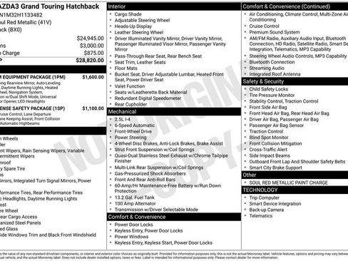 Used 2017 MAZDA MAZDA3 Grand Touring w/ Premium Equipment Package FWD image 38