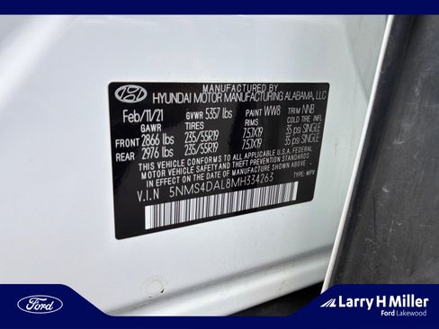 Used 2021 Hyundai Santa Fe Limited AWD/4WD image 25