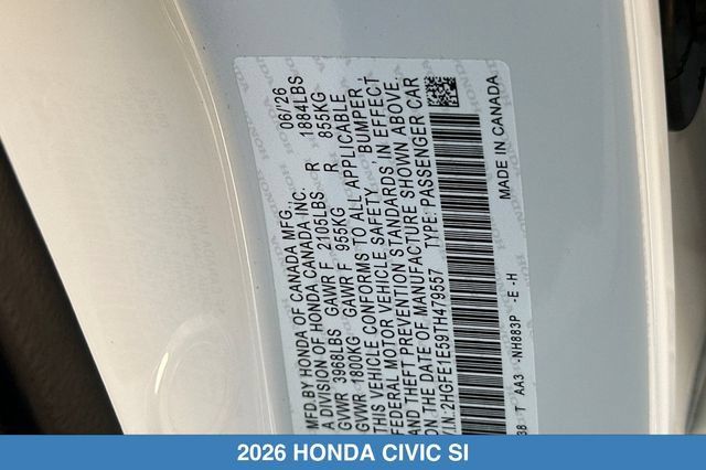 Certified 2026 Honda Civic Si image 31