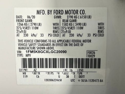 Used 2020 Ford Explorer ST w/ ST Street Pack image 42