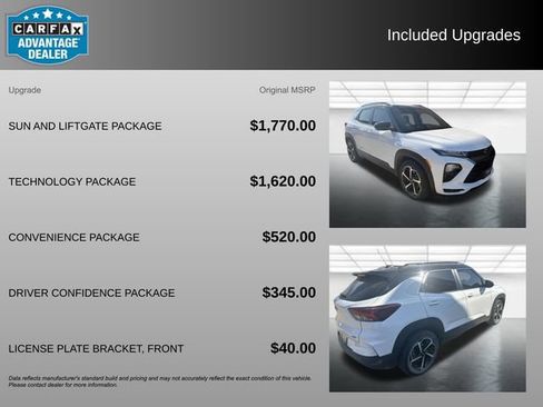 Used 2023 Chevrolet TrailBlazer RS w/ Sun and Liftgate Package FWD image 3