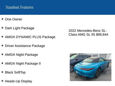 Certified 2022 Mercedes-Benz SL 55 AMG 4MATIC image 9