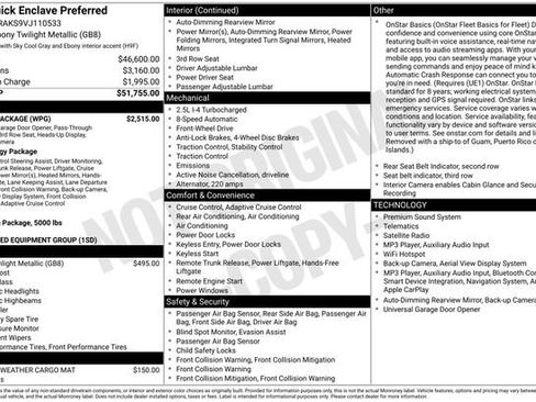 New 2027 Buick Enclave Preferred w/ Power Package FWD image 24