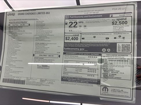 New 2025 Jeep Grand Cherokee Limited w/ Black Appearance Package image 21