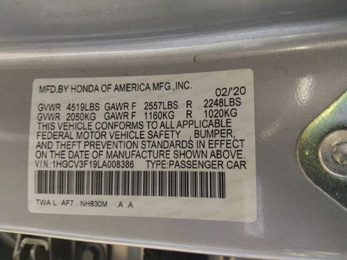 Used 2020 Honda Accord Hybrid Sedan image 33