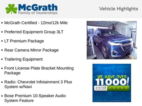 Used 2023 Chevrolet Traverse LT w/ LT Premium Package AWD/4WD image 5