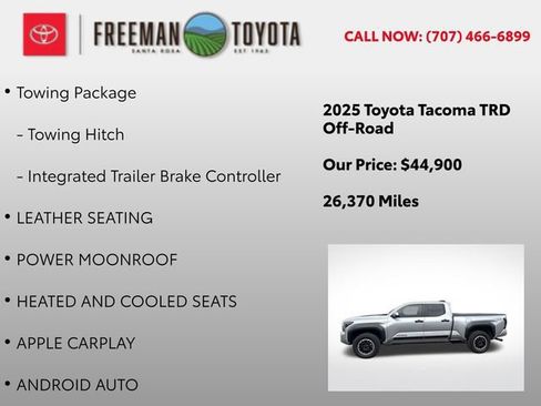 Used 2025 Toyota Tacoma TRD Off-Road w/ TRD Off Road Premium Package AWD/4WD image 10