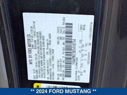Used 2024 Ford Mustang GT w/ GT Performance Package RWD image 24