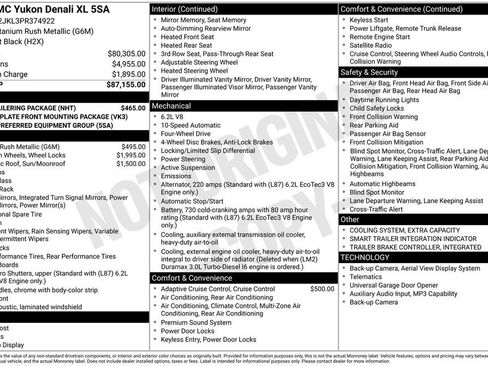 Used 2023 GMC Yukon XL Denali w/ Max Trailering Package AWD/4WD image 5