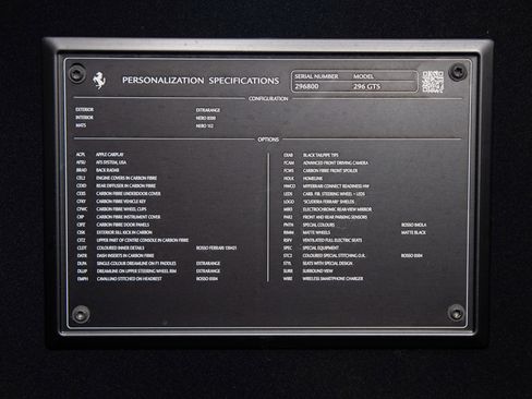 Certified 2023 Ferrari 296 GTS RWD image 53