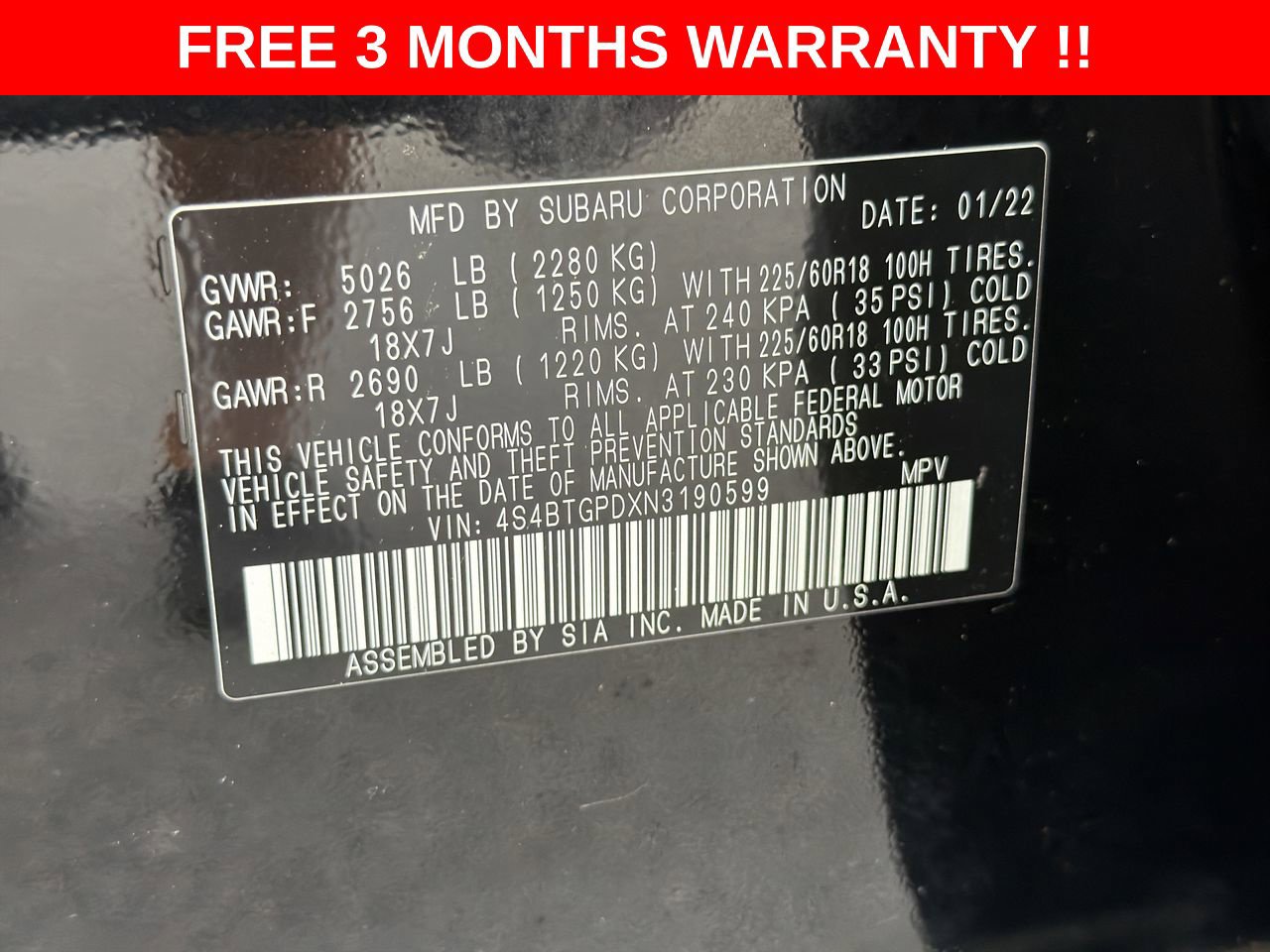 Used 2022 Subaru Outback Touring XT w/ Tech Package 3 AWD/4WD image 24