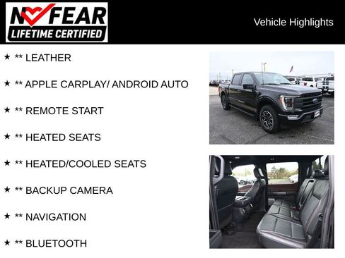 Used 2021 Ford F150 Lariat w/ Equipment Group 502A High image 2