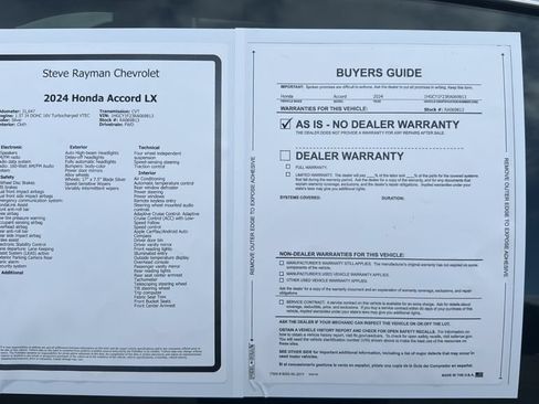 Used 2024 Honda Accord LX image 23