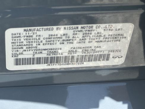 Used 2022 INFINITI Q50 Red Sport 400 w/ Cargo Package AWD/4WD image 42