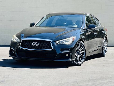 Used 2018 INFINITI Q50 Red Sport 400 w/ Proactive Package RWD image 3