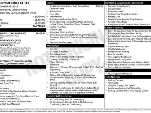 Used 2023 Chevrolet Tahoe LT w/ LT Signature Plus Package RWD image 34