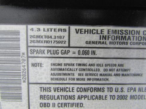 Used 2002 GMC Sonoma SL w/ Marketing Option Pkg image 20