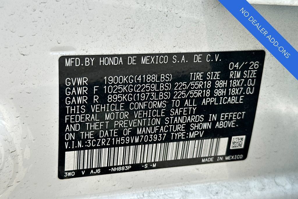 Certified 2027 Honda HR-V Sport image 33