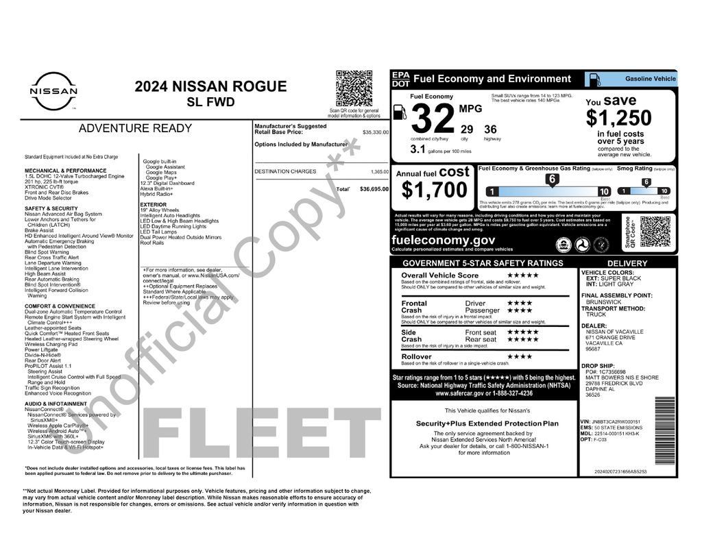 Used 2024 Nissan Rogue SL FWD image 48