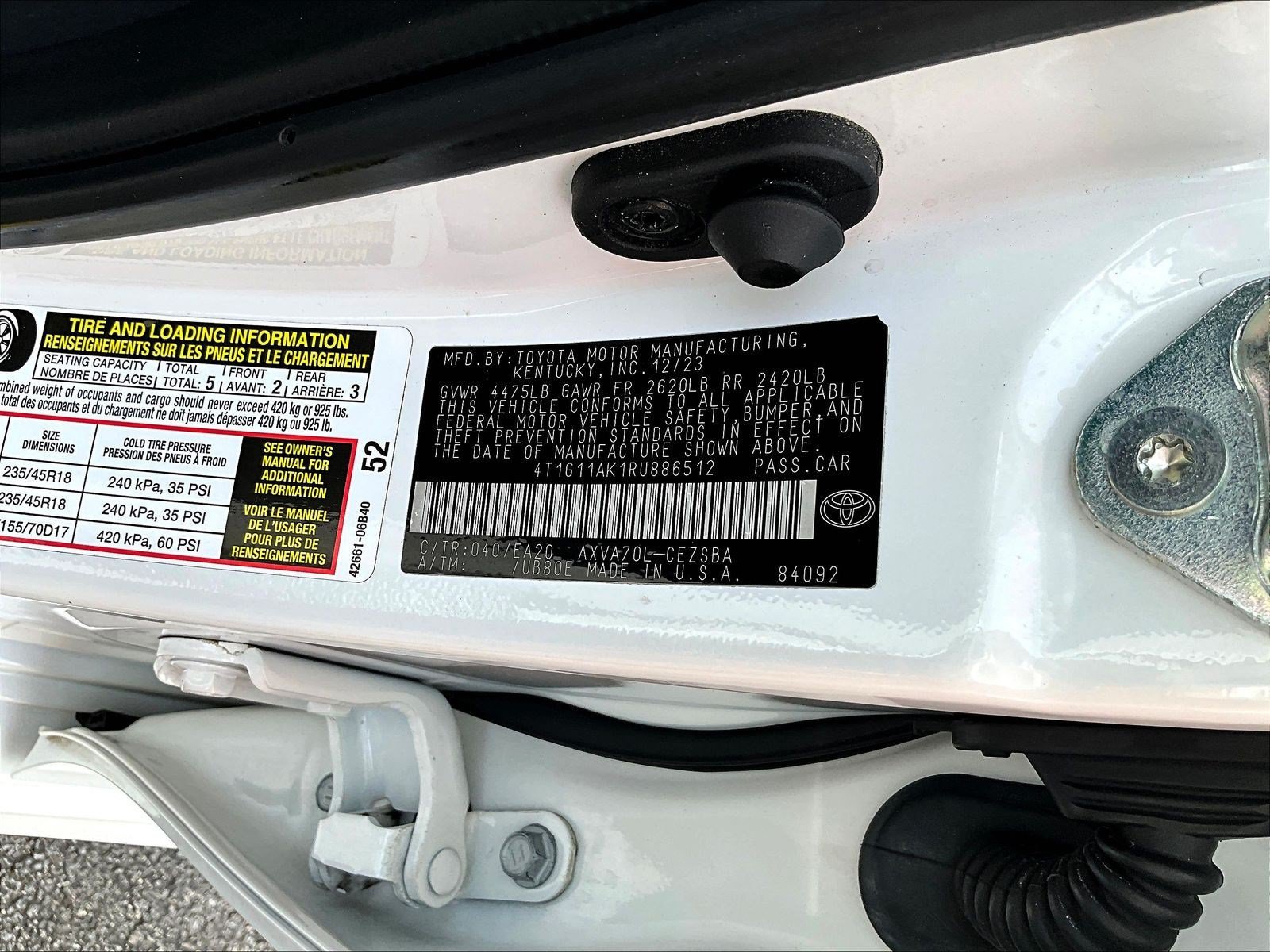 Used 2024 Toyota Camry SE FWD image 19