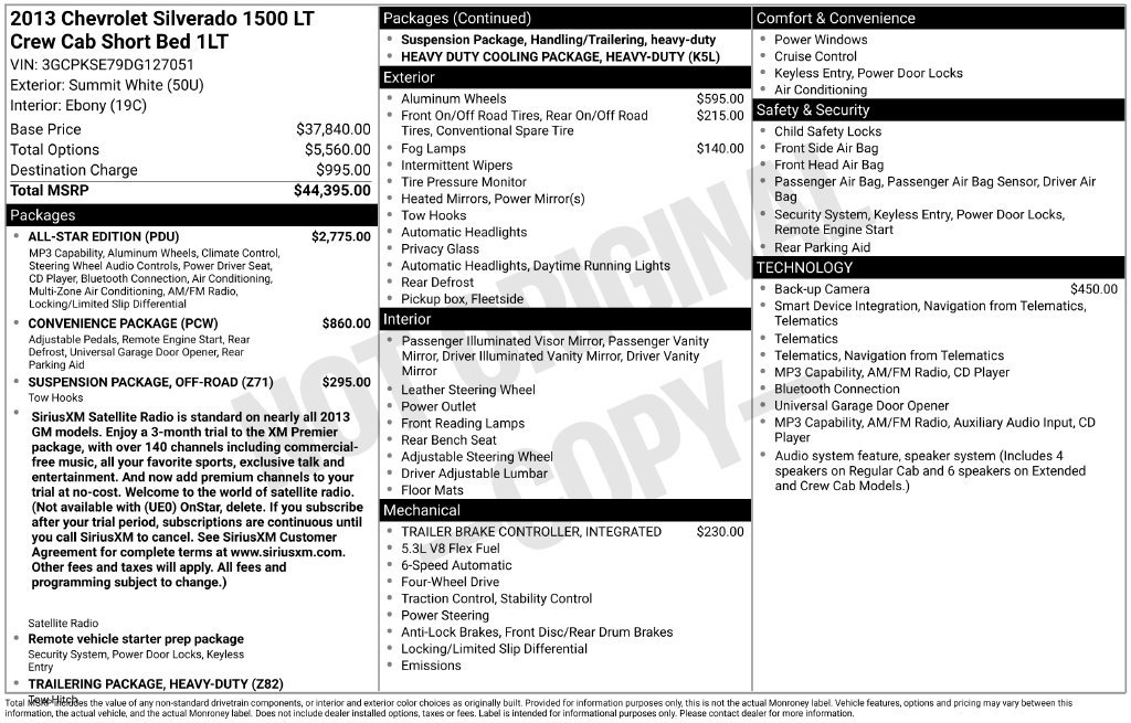 Used 2013 Chevrolet Silverado 1500 LT w/ All-Star Edition AWD/4WD image 32