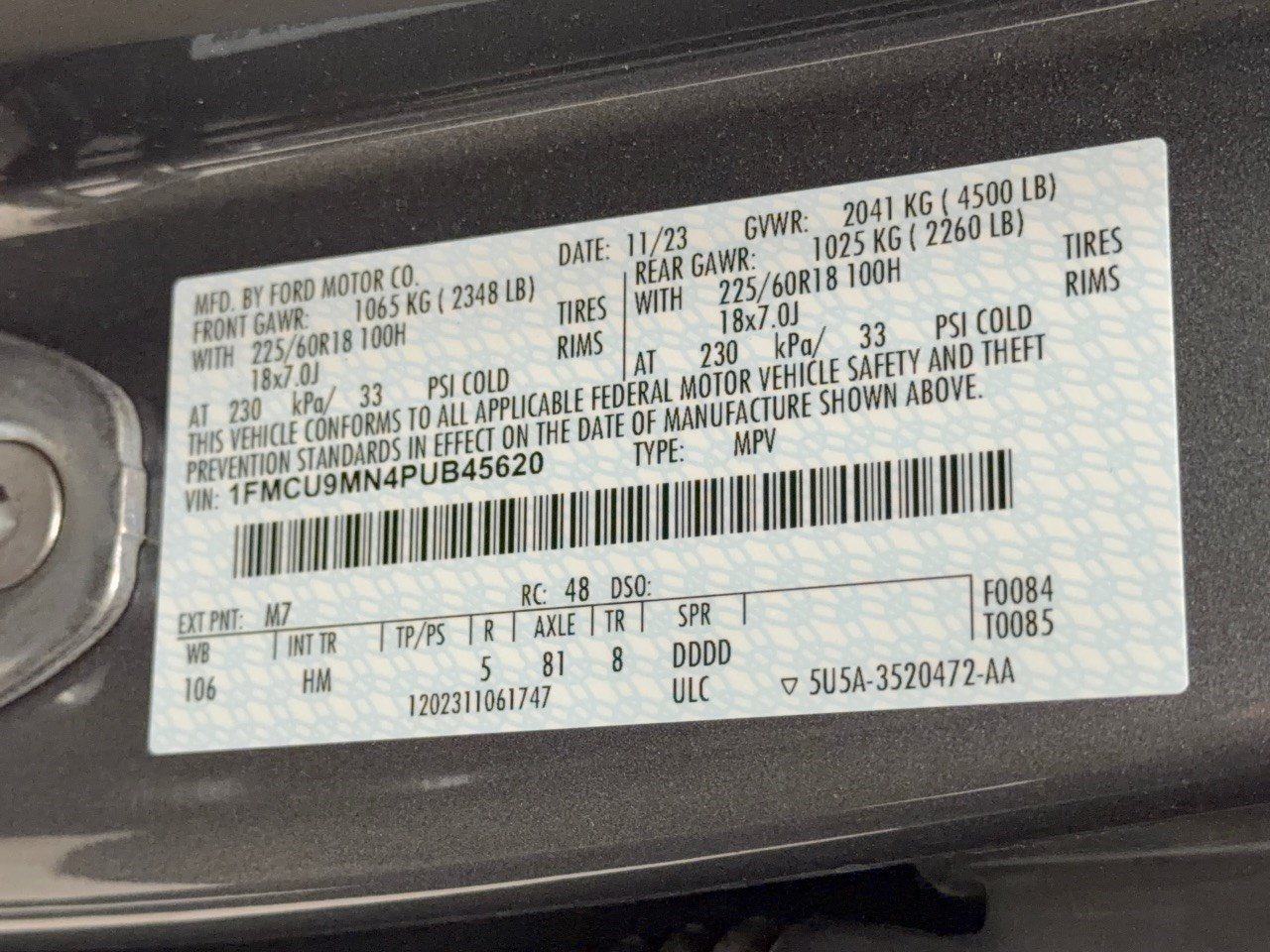 Certified 2023 Ford Escape ST-Line w/ Tech Pack #1 AWD/4WD image 35