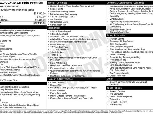 Certified 2025 MAZDA CX-30 2.5 Turbo w/ Premium Package image 5