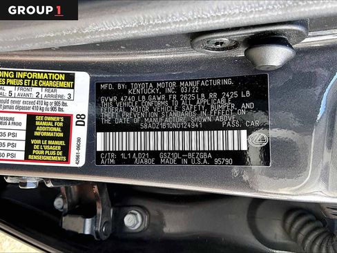 Used 2022 Lexus ES 350 w/ Premium Package image 33