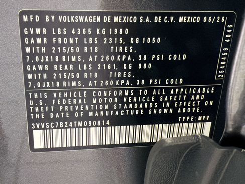 New 2026 Volkswagen Taos SE FWD image 23