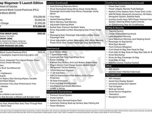 Used 2025 Jeep Wagoneer S Launch Edition w/ Trailer Tow Group AWD/4WD image 6
