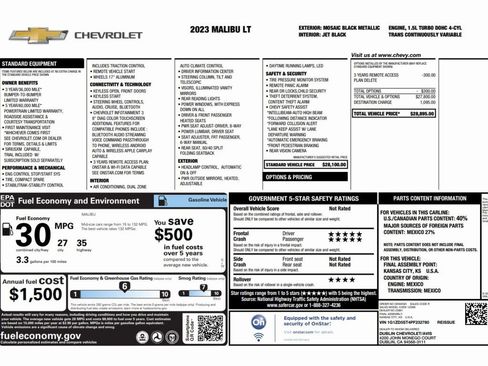 Used 2023 Chevrolet Malibu LT image 2