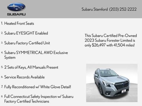 Certified 2023 Subaru Forester Limited image 2