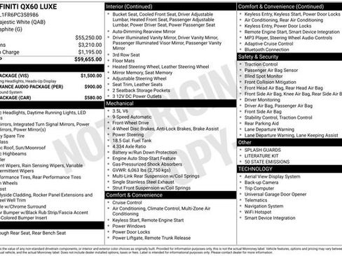 Used 2023 INFINITI QX60 Luxe w/ Vision Package image 29