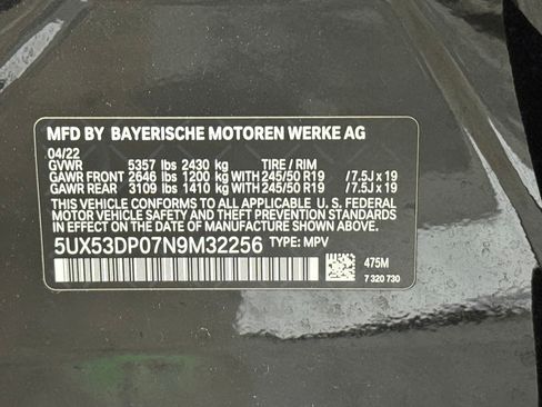 Used 2022 BMW X3 xDrive30i w/ Premium Package 2 image 54