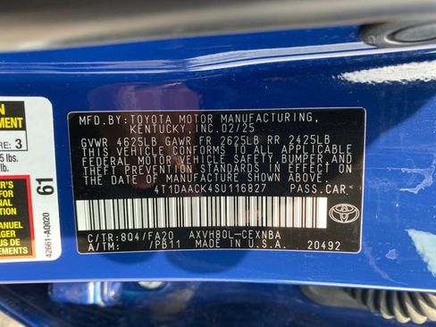 Used 2025 Toyota Camry LE FWD image 25