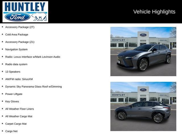 Used 2023 Lexus RZ 450e Premium w/ Accessory Package (2T) AWD/4WD image 2