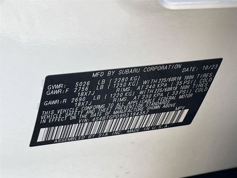 Certified 2024 Subaru Outback Touring XT AWD/4WD image 35