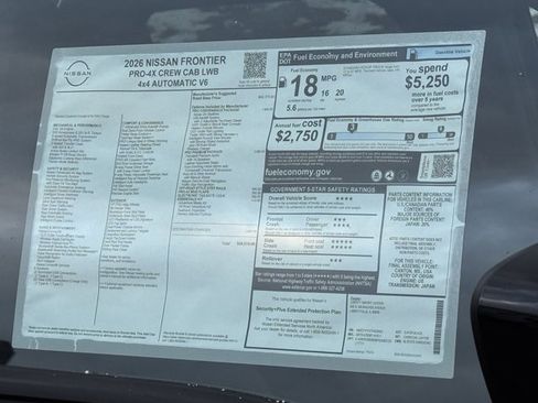 New 2026 Nissan Frontier PRO-4X w/ Pro Premium Package image 5